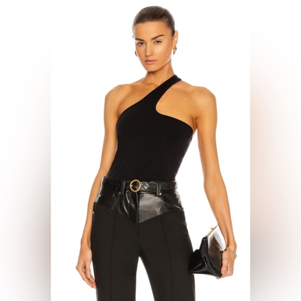 HELMUT LANG SEAMLESS JERSEY CUTOUT TANK TOP